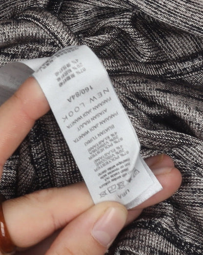 Womens UK Size M New Look Grey Basic T-Shirt