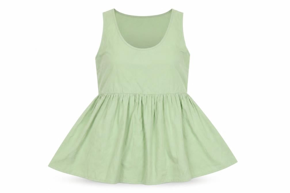 Womens UK Size UK 8 Boohoo Green Basic Tank