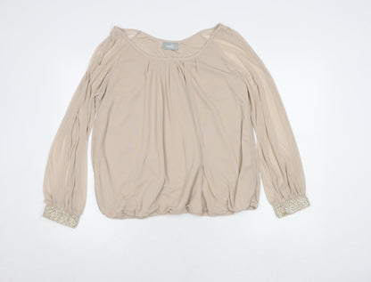 Womens UK Size 18 Wallis Beige Basic Blouse