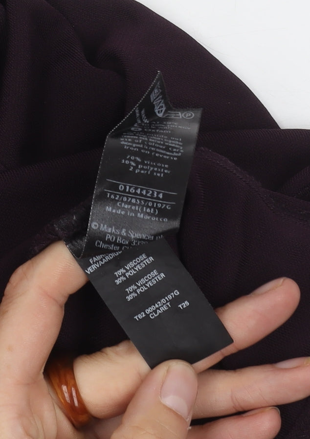 Marks and Spencer Womens Purple Skirt Size 16