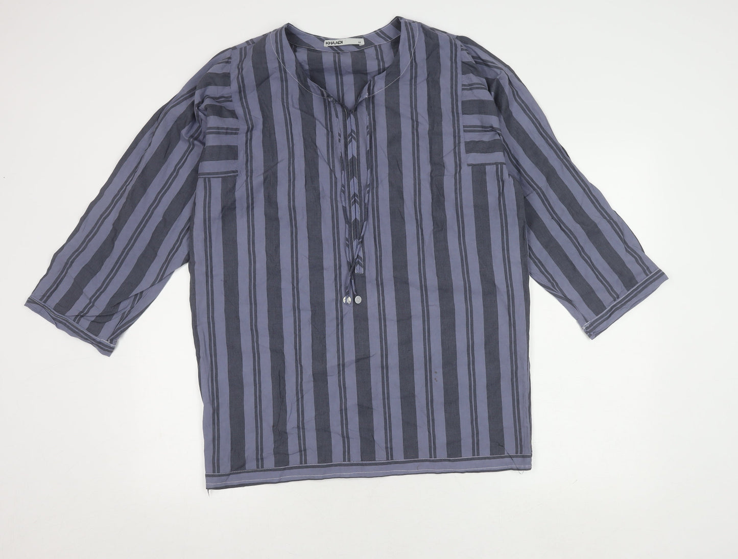 Womens UK Size 12 Khaadi Grey Tunic Blouse