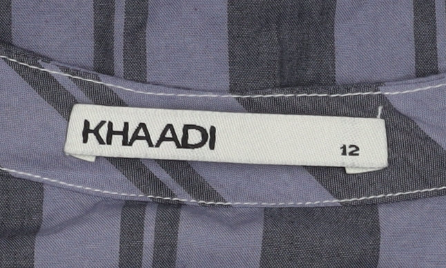 Womens UK Size 12 Khaadi Grey Tunic Blouse