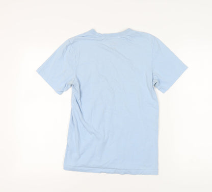 Nike Men's Blue XS T-Shirt, Short Sleeve, Logo Accent