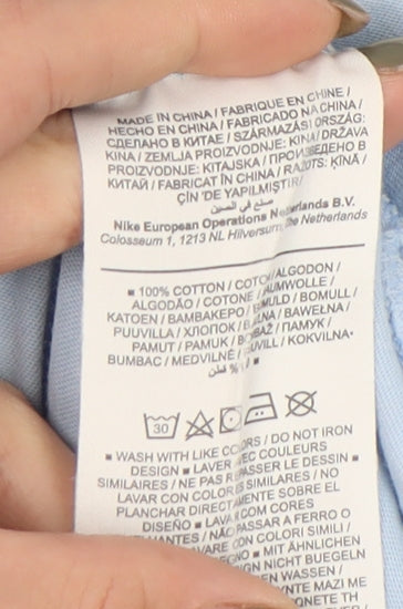 Nike Men's Blue XS T-Shirt, Short Sleeve, Logo Accent