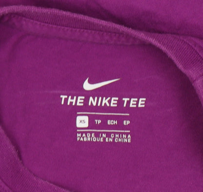 Nike Unisex Purple XS Cotton T-Shirt