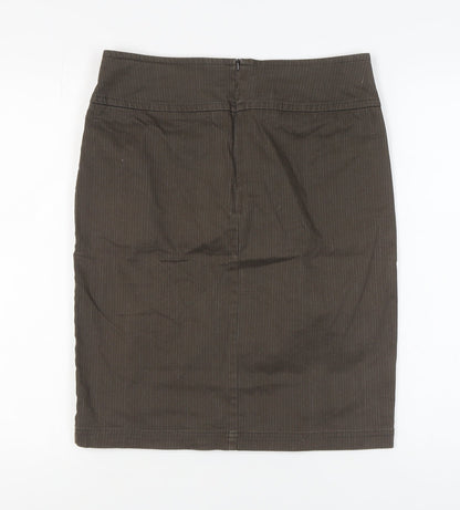 Laura Ashley Women's Brown Pencil Skirt Size 12