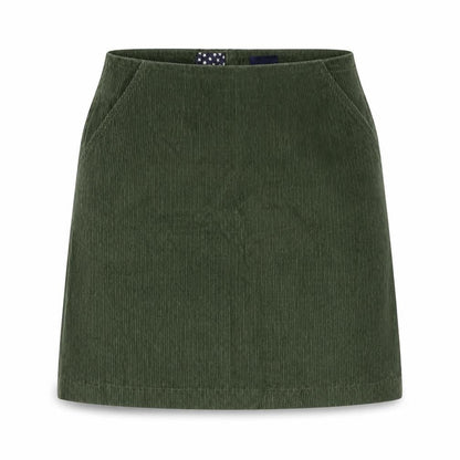 Jones Women's Green Corduroy Skirt Size 8