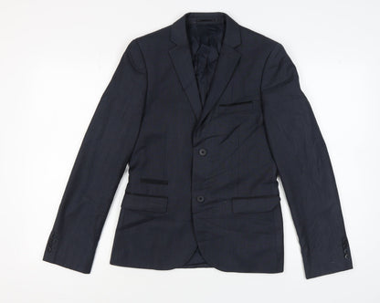 Mens UK Size 36 Topman Regular Blue Suit Jacket