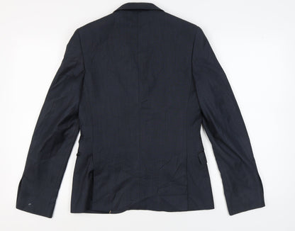Mens UK Size 36 Topman Regular Blue Suit Jacket