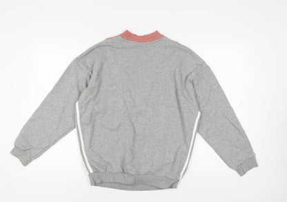 Adidas Women's Grey Pullover Sweatshirt Size 14