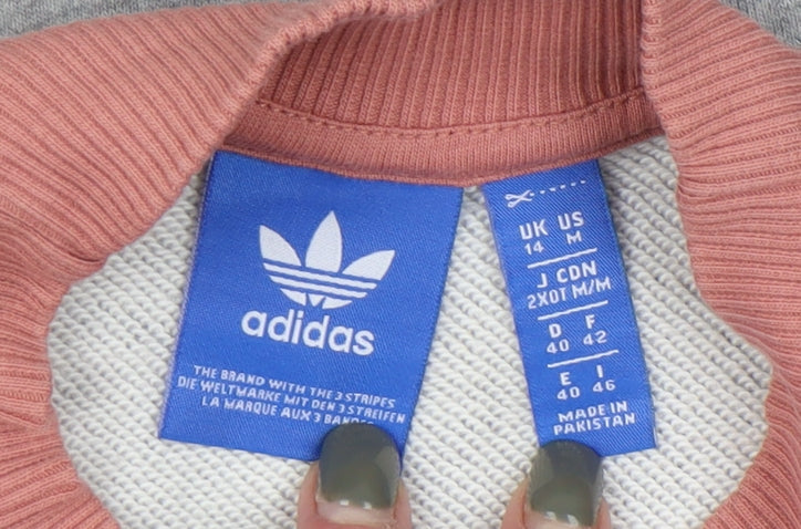 Adidas Women's Grey Pullover Sweatshirt Size 14