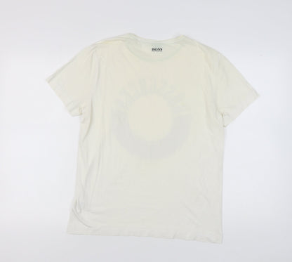 Mens UK Size M HUGO BOSS White  T-Shirt