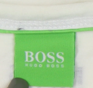 Mens UK Size M HUGO BOSS White  T-Shirt