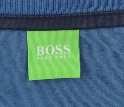 Mens UK Size S HUGO BOSS Blue Pullover Sweatshirt