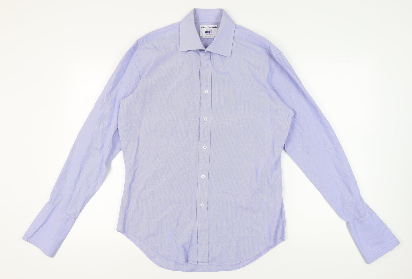 Mens UK Collar Size 16 John Francomb Smart Blue  Dress Shirt