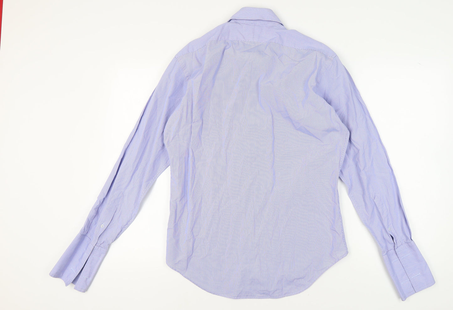 Mens UK Collar Size 16 John Francomb Smart Blue  Dress Shirt