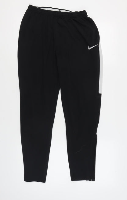 Nike Men's Black Track Pants L Quick Dry Pockets