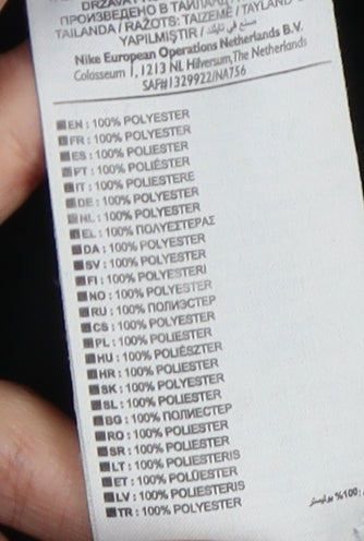 Nike Men's Black Track Pants L Quick Dry Pockets