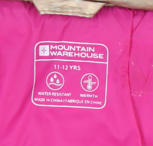 Mountain Warehouse Girls Beige Puffer Jacket 11-12 Years