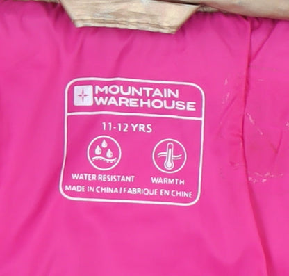 Mountain Warehouse Girls Beige Puffer Jacket 11-12 Years