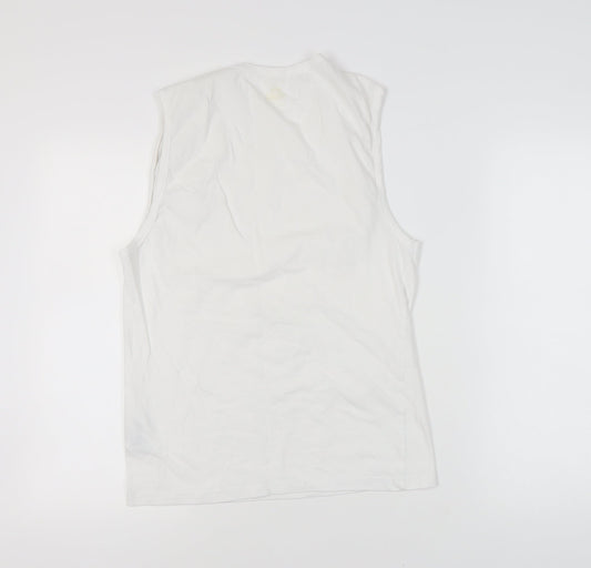 Lonsdale Unisex White XL Tank Top Classic Sleeveless