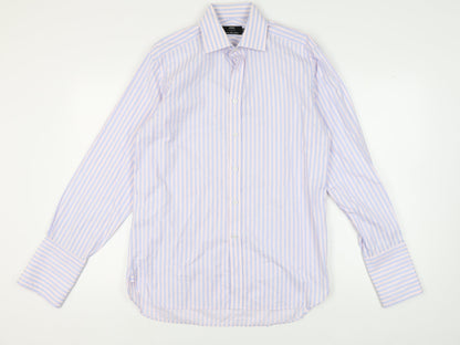 Mens UK Collar Size 15.5 Marks and Spencer Smart Multicoloured  Dress Shirt