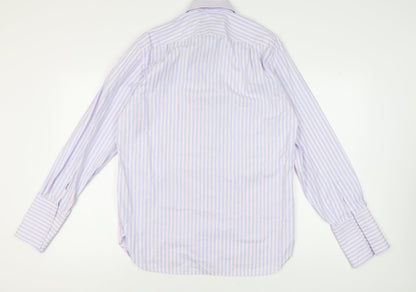 Mens UK Collar Size 15.5 Marks and Spencer Smart Multicoloured  Dress Shirt