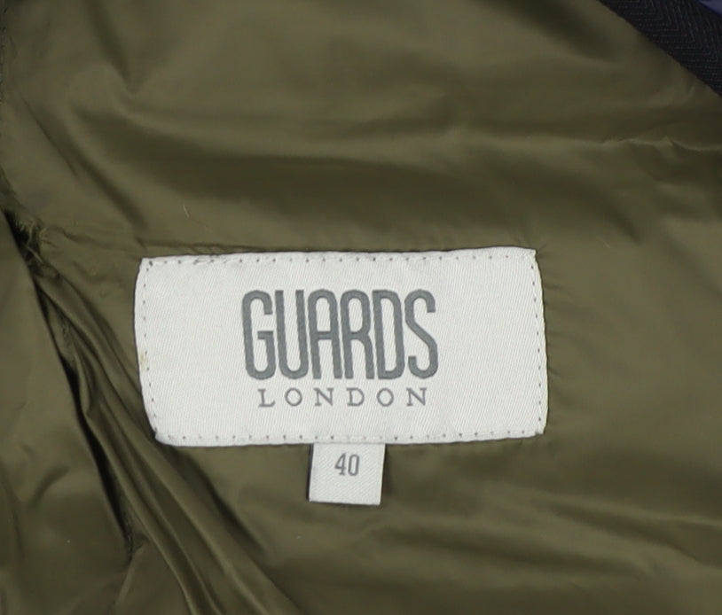 Mens UK Size 40 Guards London Blue Puffer Jacket