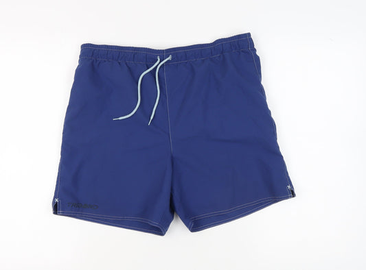 Decathlon Men's Blue Shorts L Casual Elastic Waist