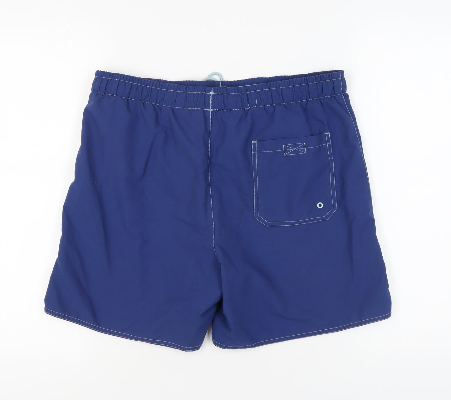 Decathlon Men's Blue Shorts L Casual Elastic Waist