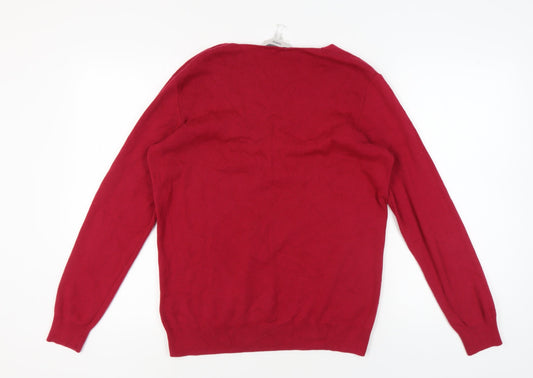 Womens UK Size 20 HEINE Red Pullover Jumper