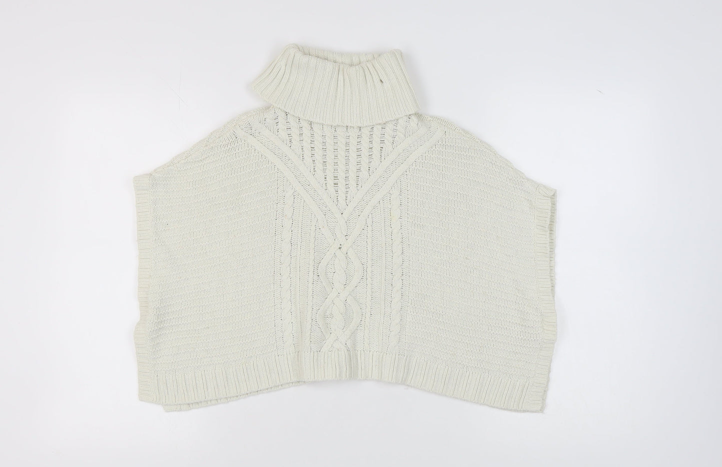 GAP Girls Ivory Cape Knit Sleeveless Jumper, Size S