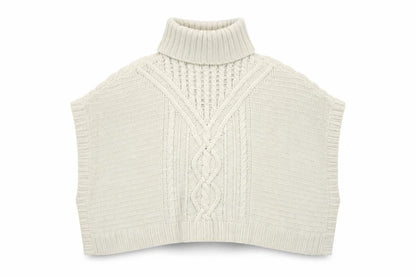 Gap Girls Ivory Cape Knit Sleeveless Jumper, Size S