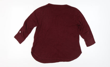 Womens UK Size M Monsoon Red Pullover Jumper