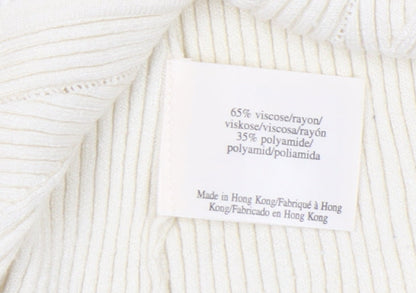 Womens UK Size 14 Laura Ashley Ivory Cardigan Jumper