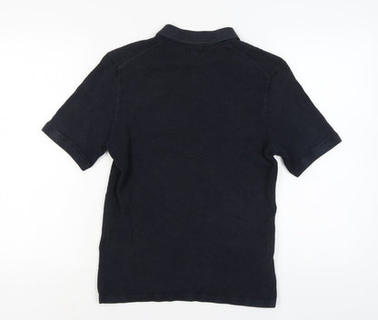 Reiss Men's Black Polo Shirt S - Elegant Casual Wear