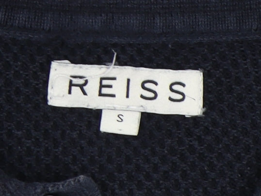 Reiss Men's Black Polo Shirt S - Elegant Casual Wear