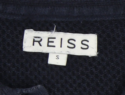 Reiss Men's Black Polo Shirt S - Elegant Casual Wear