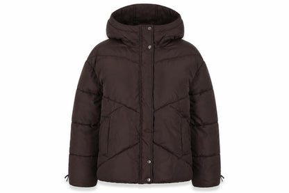 Michelle Keegan Women's Brown Puffer Jacket, Size 10