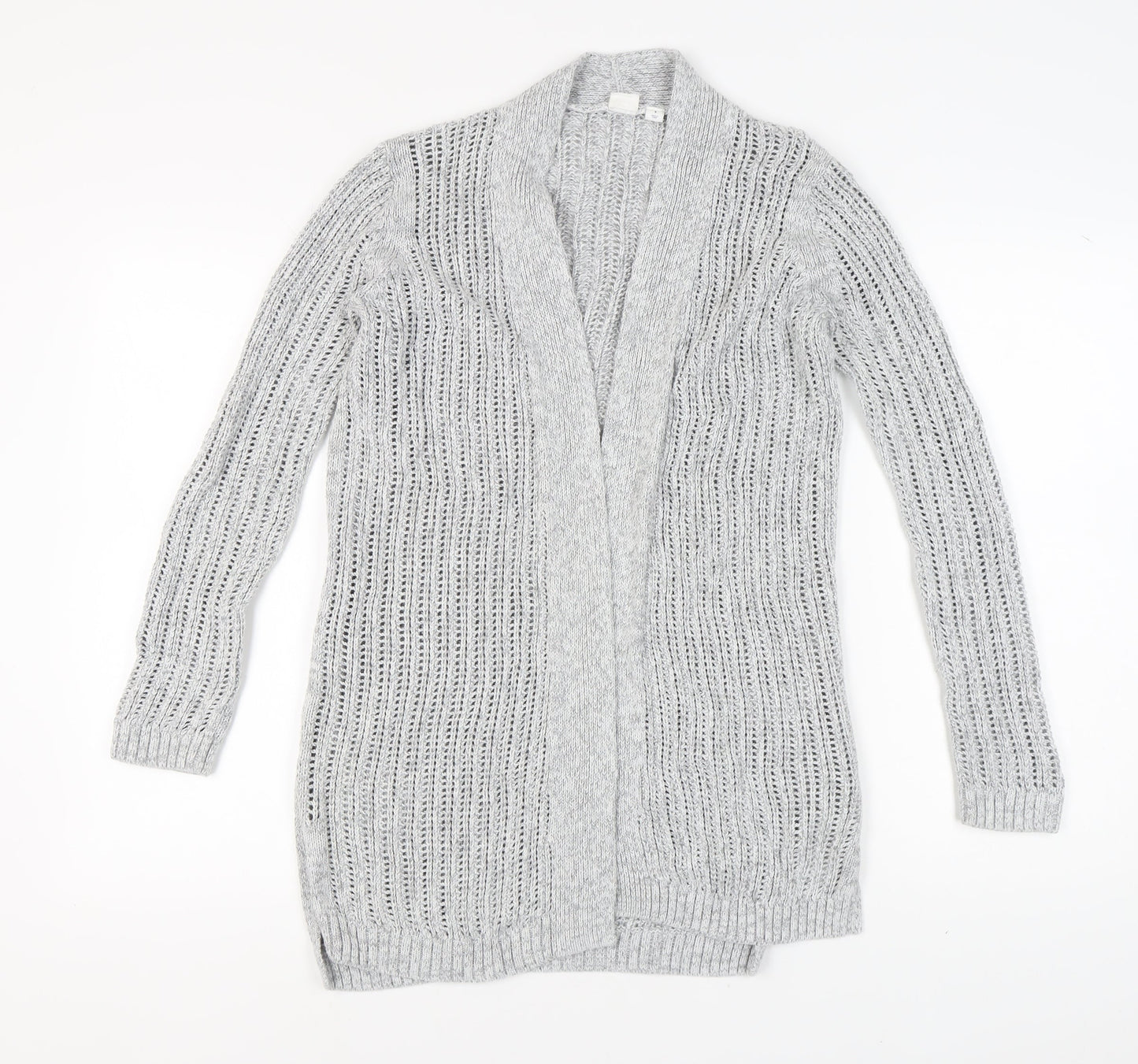 GAP Women’s Grey Open-Knit Open Front Cardigan S