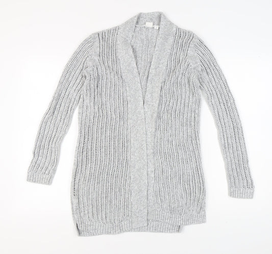 GAP Women’s Grey Open-Knit Open Front Cardigan S