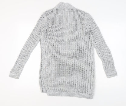 GAP Women’s Grey Open-Knit Open Front Cardigan S