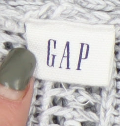 GAP Women’s Grey Open-Knit Open Front Cardigan S