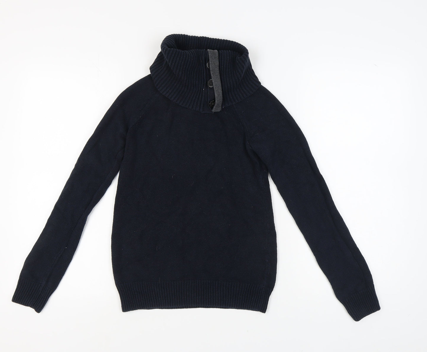 Gap Women's Black Cowl Neck Pullover Jumper S