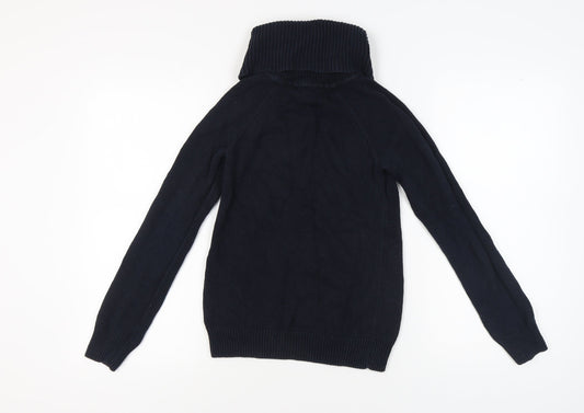 Gap Women's Black Cowl Neck Pullover Jumper S