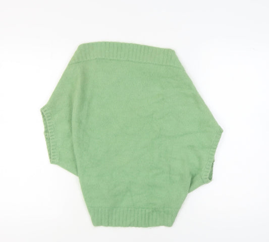 Womens UK Size L French Connection Green Cardigan Jumper