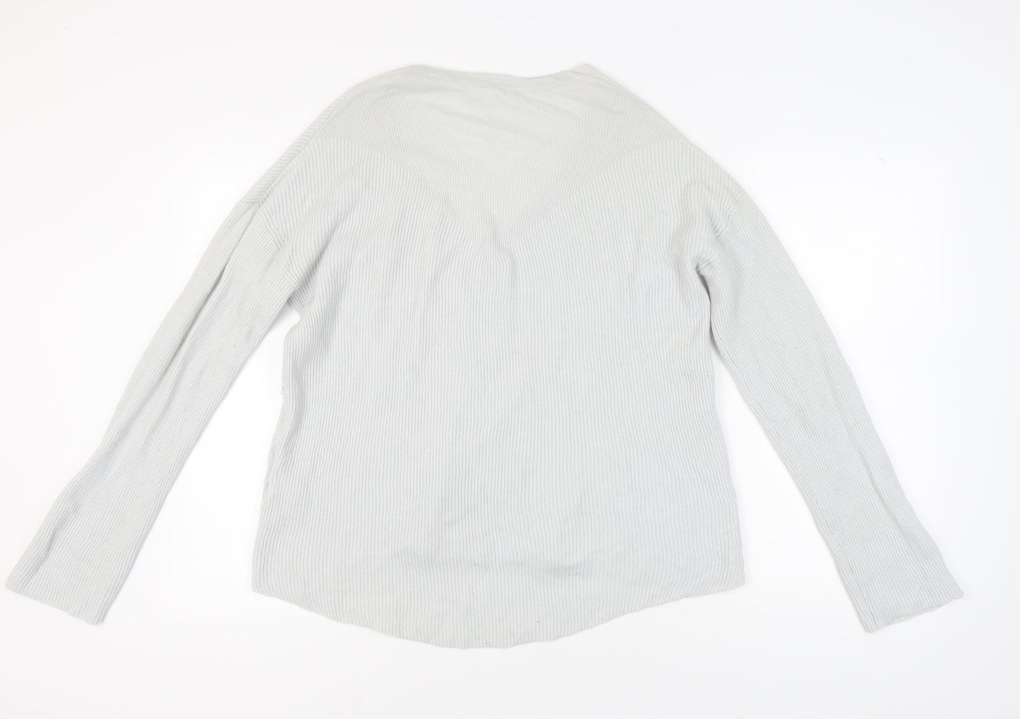 Duffy Women's Ivory Cashmere V-Neck Jumper M