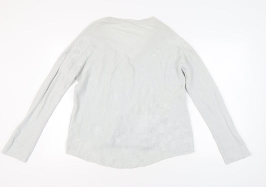 Duffy Women's Ivory Cashmere V-Neck Jumper M