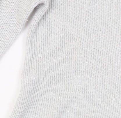 Duffy Women's Ivory Cashmere V-Neck Jumper M