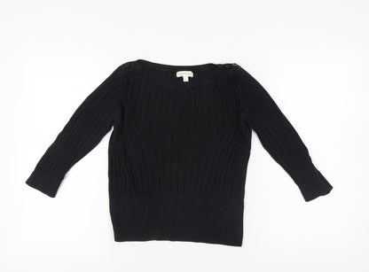 Womens UK Size M Monsoon Black Pullover Jumper